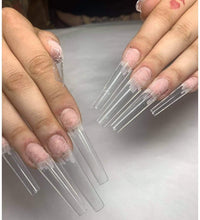 2XL Coffin Tips - Clear (Refill 4,5,6,7) (150 pcs each)