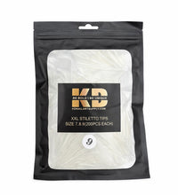 2XL Stiletto Tips - Clear (Set 7,8,9) (200 pcs each)