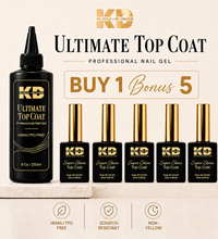 Ultimate TopCoat Refill 8oz ( Bonus 5 bottles 0.5 Oz )