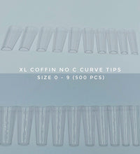 XL Coffin No C Curve - Clear (500 pcs)